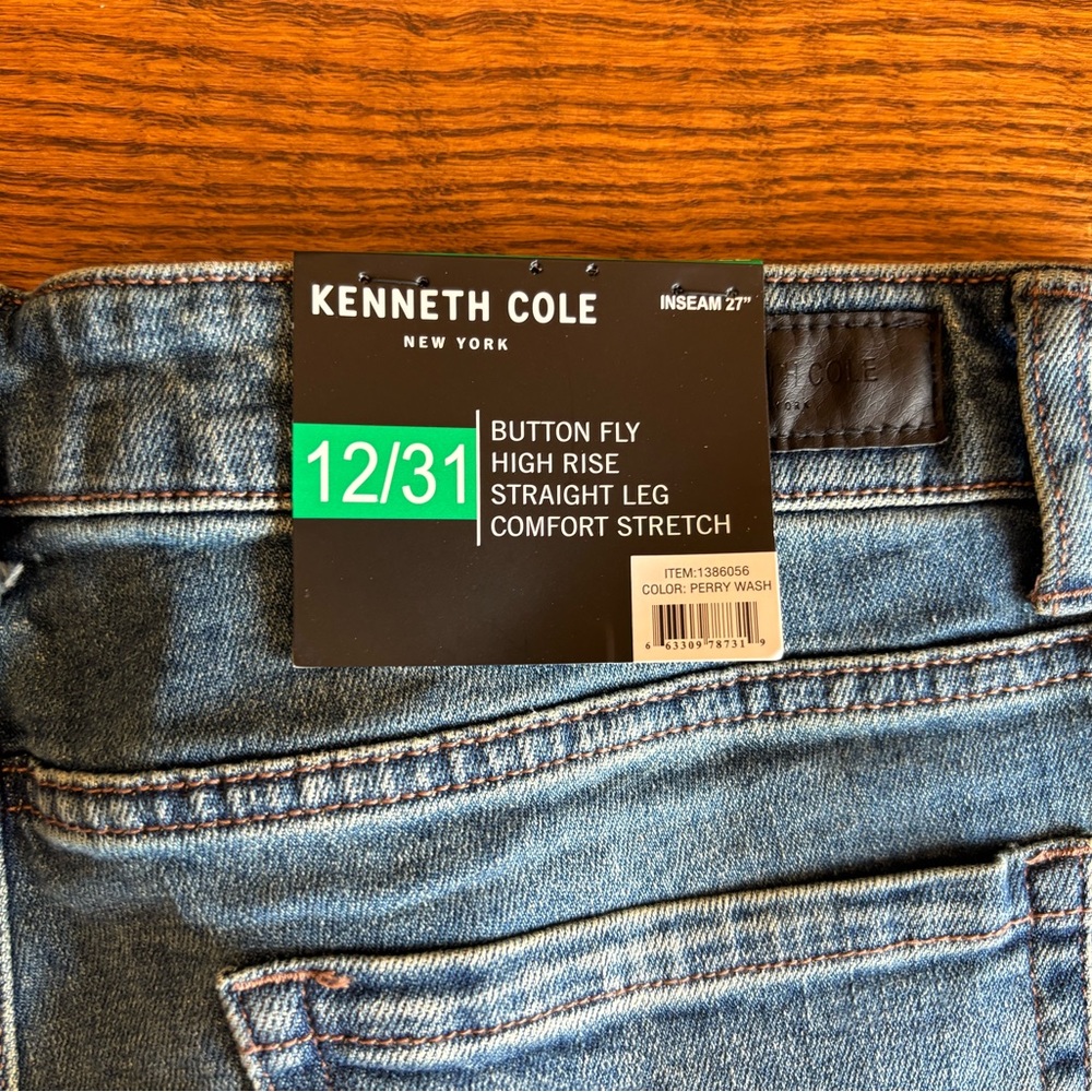 New with tags, Kenneth Cole cropped jeans with butterfly
